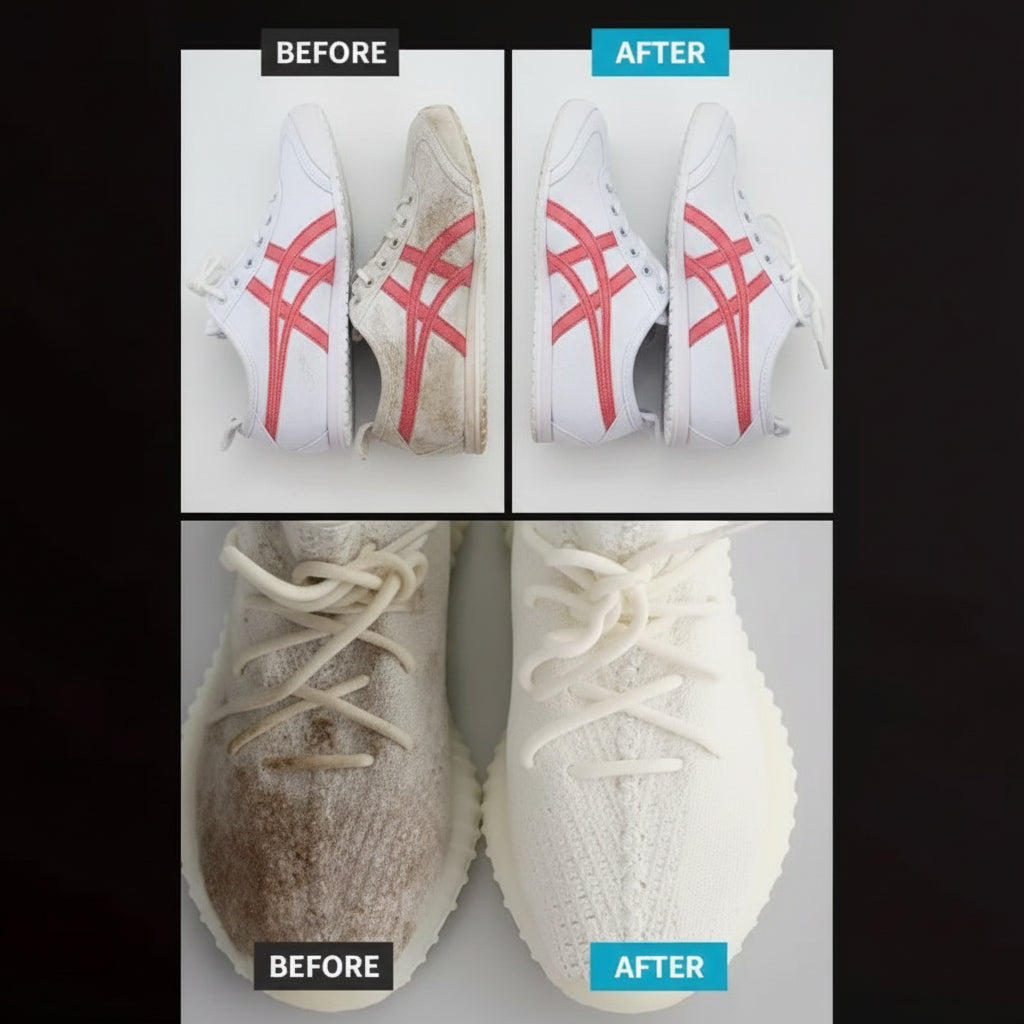 Clean Shoe Stain Foam - 120ml Pack of 2 | Multi-Material Shoe Cleaner