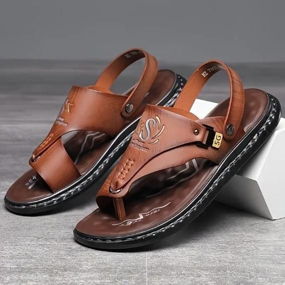 Men's casual Leather Sandal