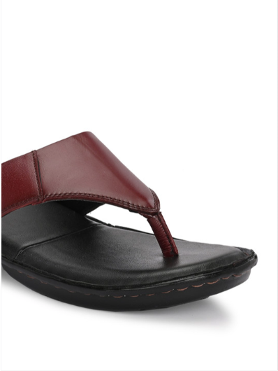 Men's Pure Leather Comfort Mehroon Sandals