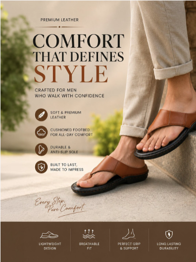 Men's Pure Leather Comfort Sandals