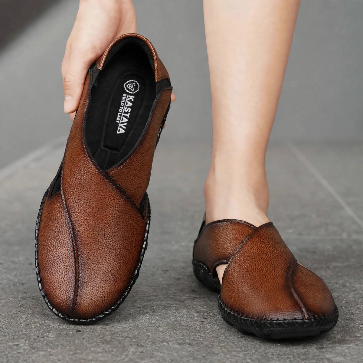 Aerowalk Peshawari-style sandals in tan