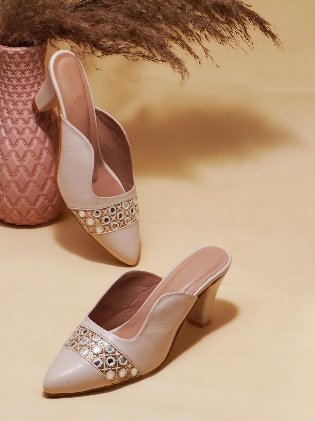 Stylish Block Heel Mules Sandal For Womens - Main Image