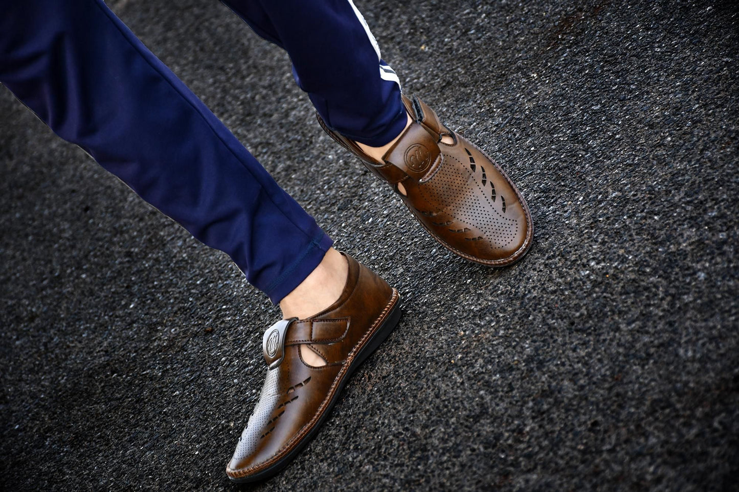 Men Brown Roman Sandal
