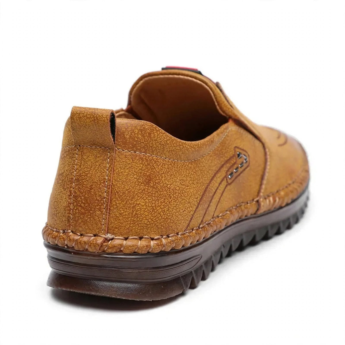 Beige Casual Leather Shoes
