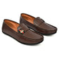 Men's Premium Brown Synthetic Leather Horsebit Loafers