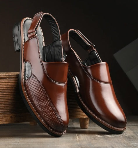 Men Ethnic Shoe-Style Sandals Brown_10