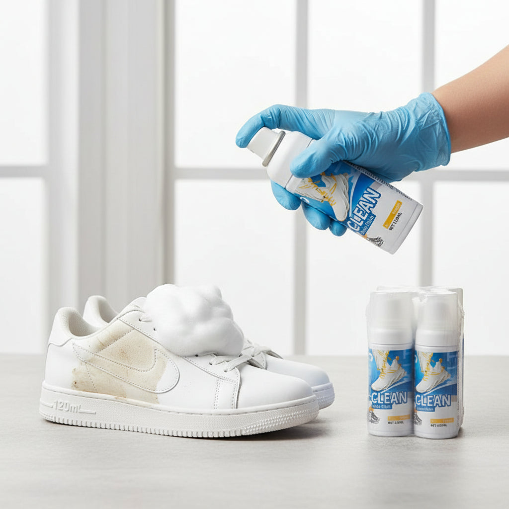 Clean Shoe Stain Foam - 120ml Pack of 2 | Multi-Material Shoe Cleaner