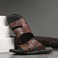 Men Cloud Nine Brown Leather Slippers