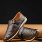 Mens Luxury Feet Brown Leather Sandals