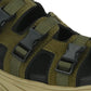 Mens Cuddle Feet Olive Leather Sandals