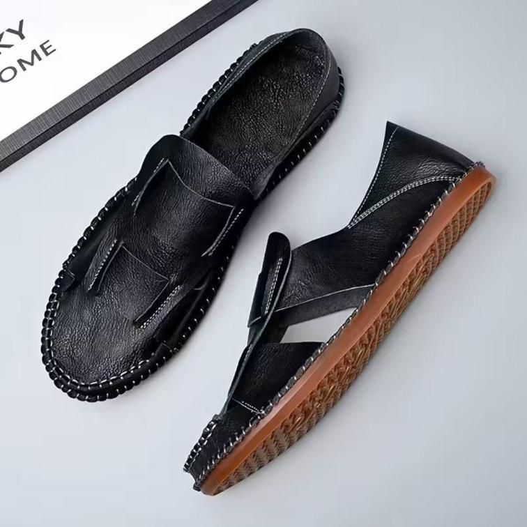 Premium Faux Leather Casual Street Style Summer Shoes for Men