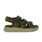 Mens Cuddle Feet Olive Leather Sandals