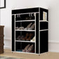 4 Rack Collapsible Wardrobe Cabinet and Shoe Rack