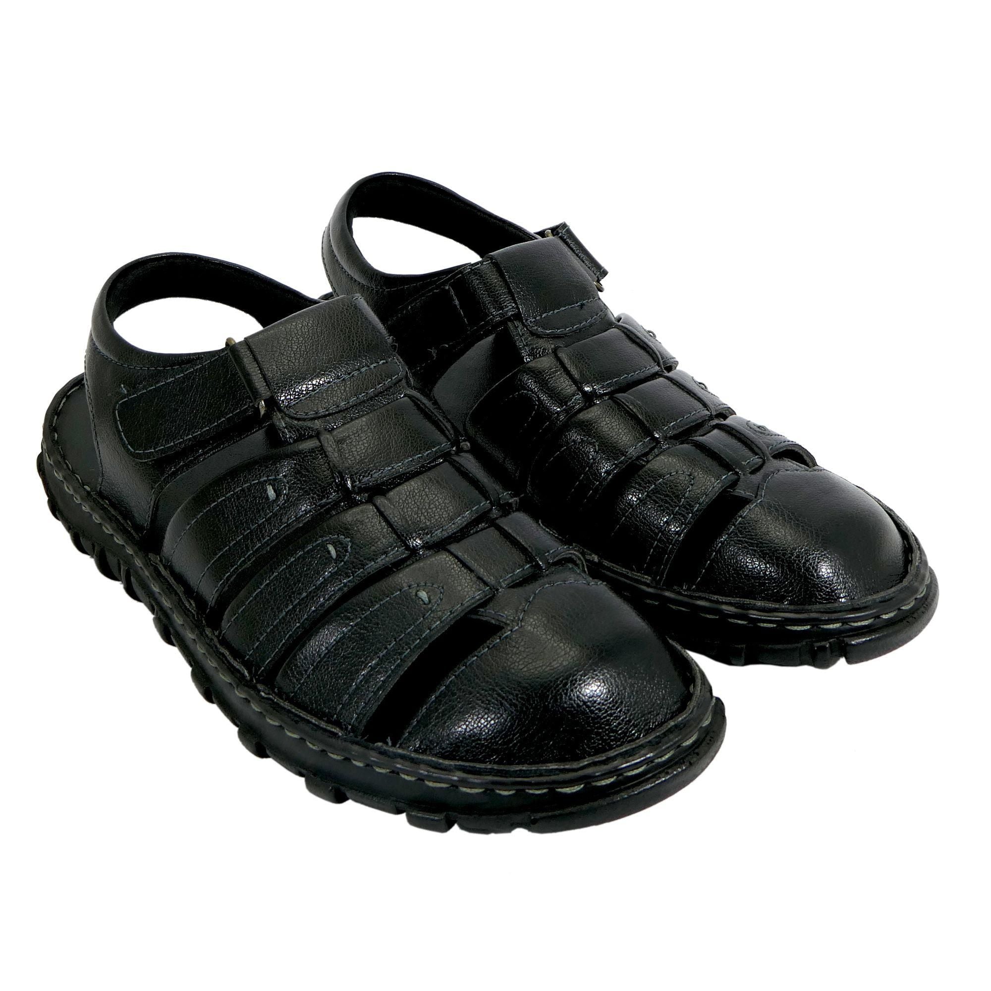 KHADIM British Walkers Brown Leather Slip On Sandal for Men (9361283)