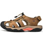 Men's Leather Closed Toe Sandal