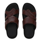 Mens Puffy Cloud Brown Leather Slippers