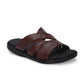 Mens Toasty Toes Brown Leather Slippers