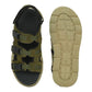 Mens Cuddle Feet Olive Leather Sandals