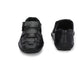 Mens Dreamers Black Leather Slippers