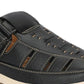 Mens Luxury Feet Black Leather Sandals