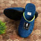 STYLE HEIGHT Men's Synthetic Blue Sliders