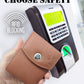 KnW Wallet Leather magnet brown