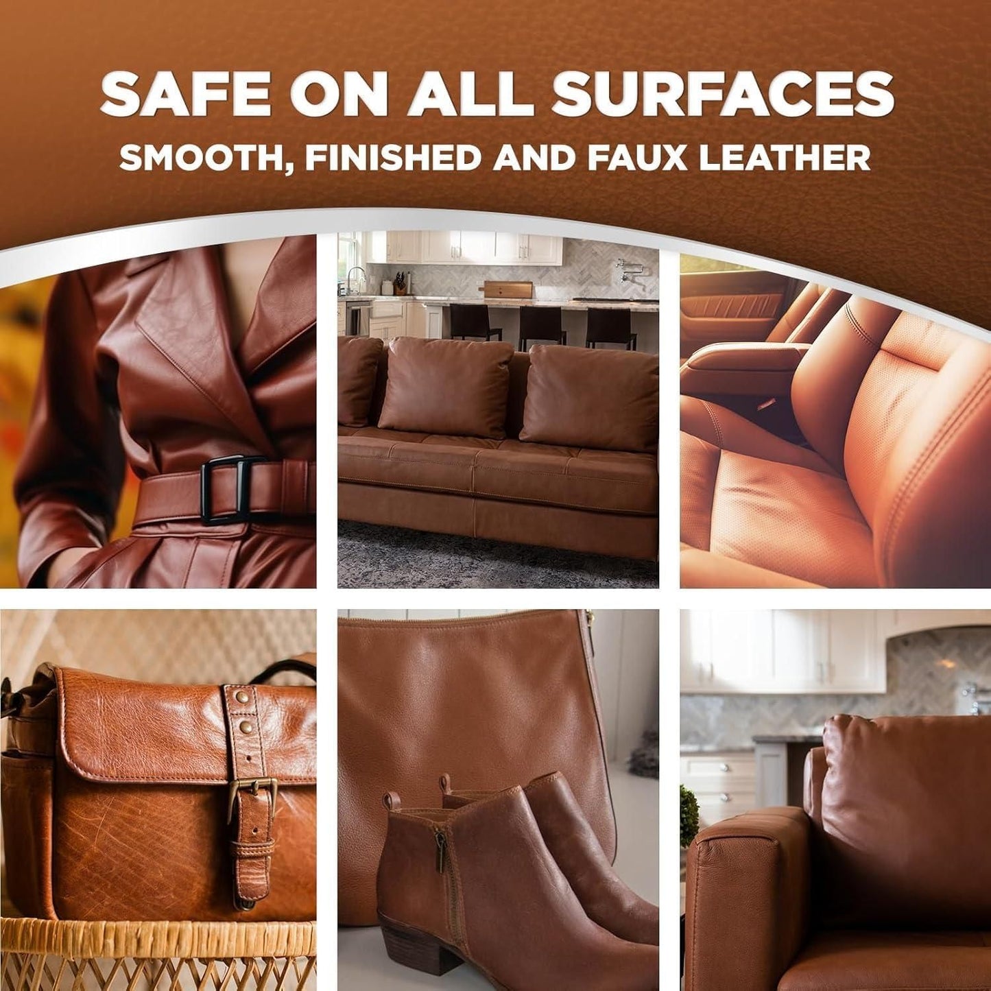 Leather Recoloring Balm for Couches, Car Seats, Boots