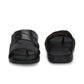 Men Cloud Nine Black Leather Slippers