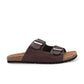 Mens Arizona Cherry Leather Slippers