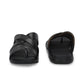 Mens Toasty Toes Black Leather Slippers