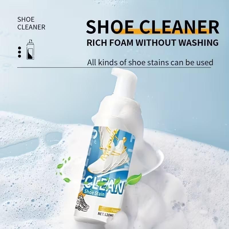 Clean Shoe Stain Foam - 120ml Pack of 2 | Multi-Material Shoe Cleaner