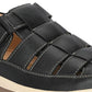 Mens Luxury Delight Black Leather Sandals