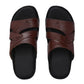 Men Cloud Nine Brown Leather Slippers