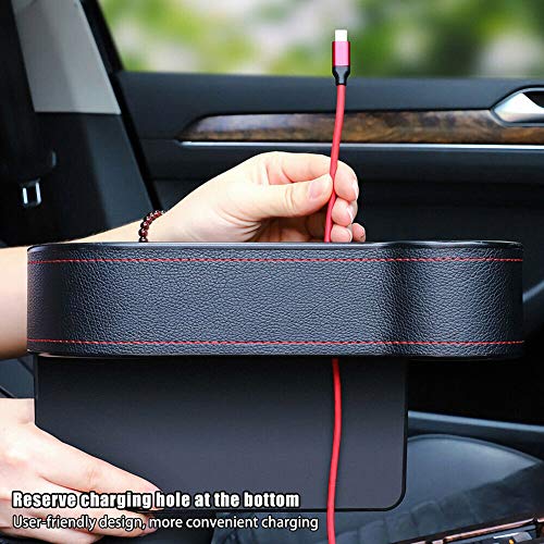 Leather Car Seat Side Organizer