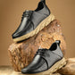 KASTAVA Casual Shoes Black Lace Up Sneakers For Men (Black): Size-9