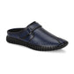 Blue Synthetic Leather Slip-On Comfort Casuals Shoes For Men: Size-6