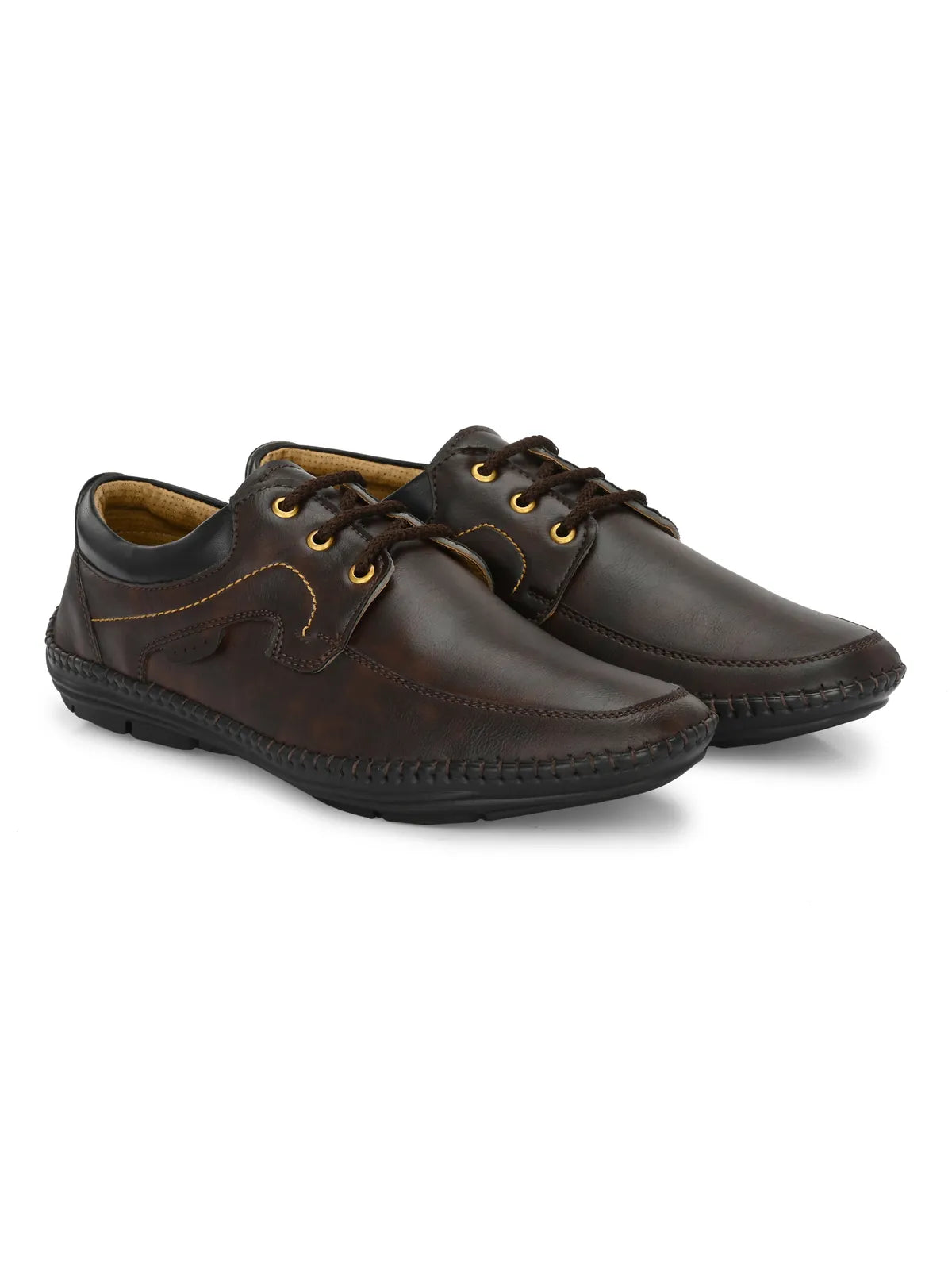 Brown Lightweight Comfort Summer Trendy Premium Stylish Sneakers For Men: Size-10