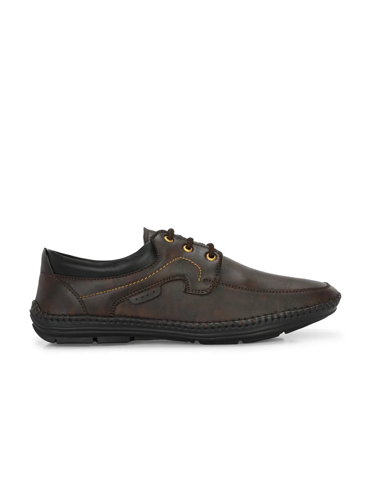 Brown Lightweight Comfort Summer Trendy Premium Stylish Sneakers For Men: Size-10