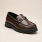 Men's Slip On Horsebit Brown Loafers