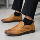 Beige Casual Leather Shoes