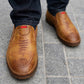 Beige Casual Leather Shoes