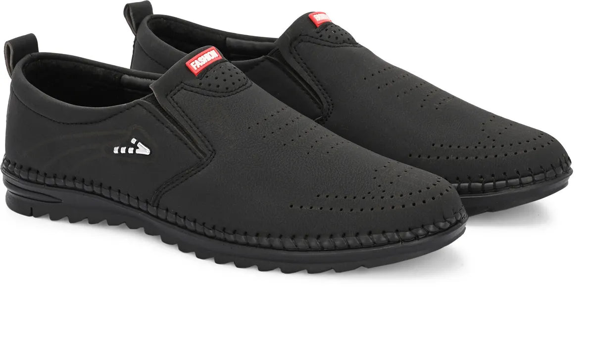 KASTAVA Premium Stylish Everyday Casuals For Men (Black): Size-9
