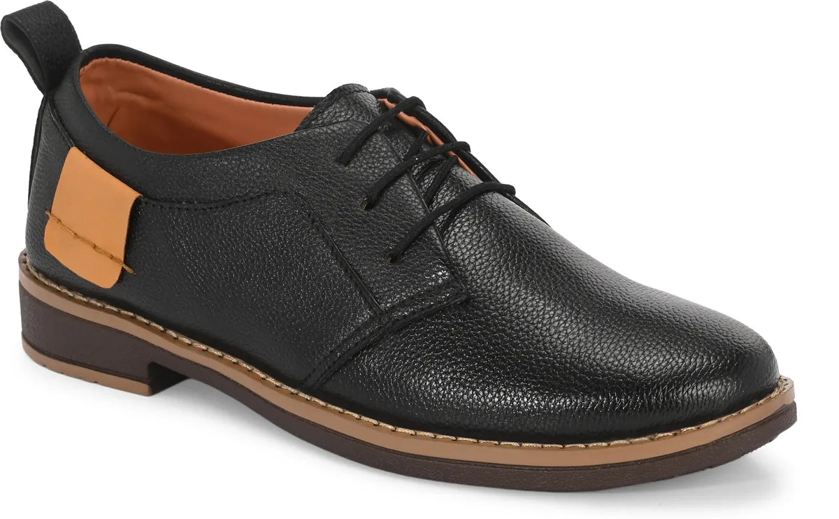KASTAVA Premium Classic Elegance Formal Derby For Men (Black): Size-10
