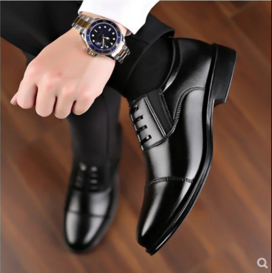 Men's Smart Black Slip-On Shoes