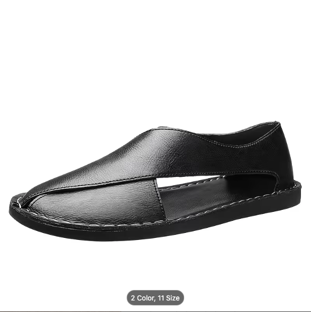 AEROWALK BLACK PESHAWARI | Men's Roman Sandals 2026 |