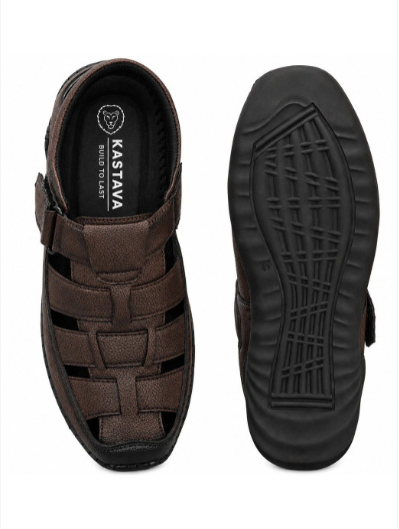Men's PU Fisherman Brown Sandals