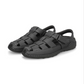 Men's PU Fisherman Black Sandals