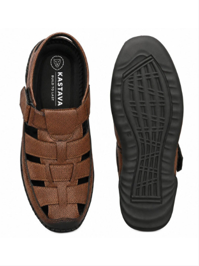 Men's PU Fisherman Tan Sandals