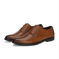 Men's Textured Leather Formal Tan Shoes