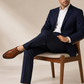 Men's Textured Leather Formal Tan Shoes